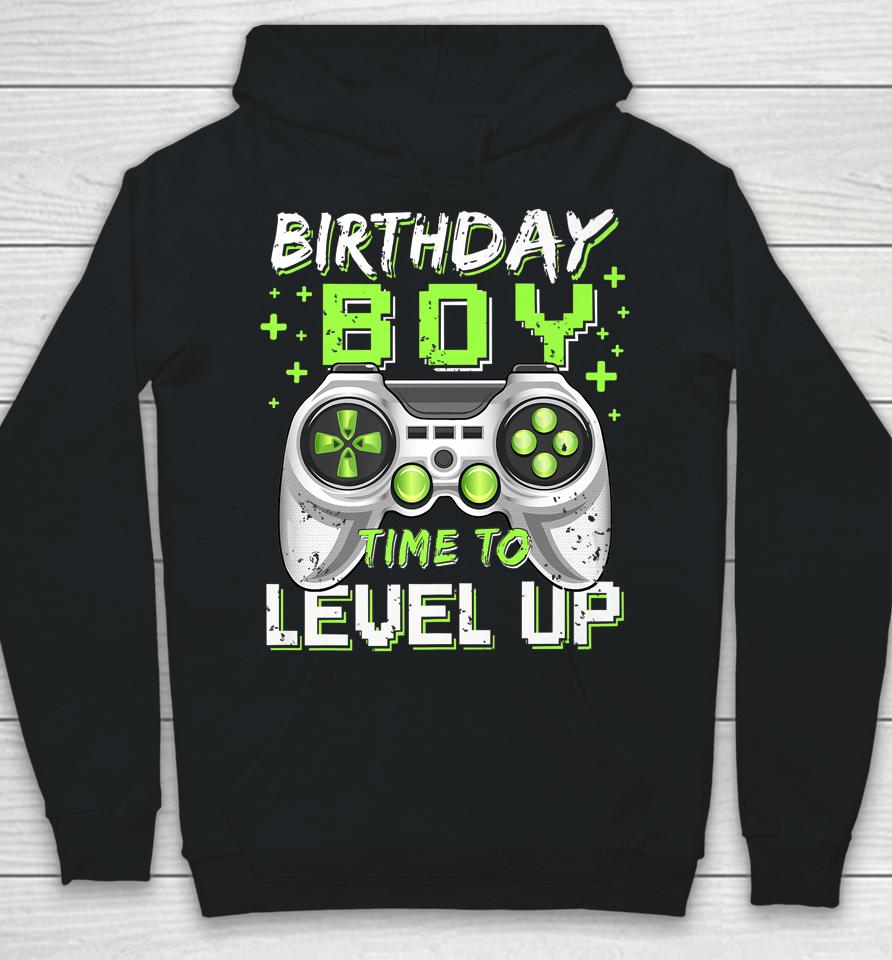 Birthday Boy Time To Level Up Video Game Birthday Gamer Hoodie