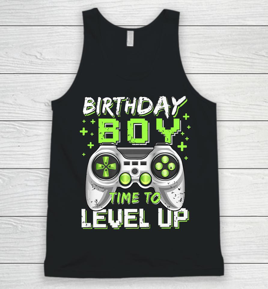 Birthday Boy Time To Level Up Video Game Birthday Gamer Unisex Tank Top