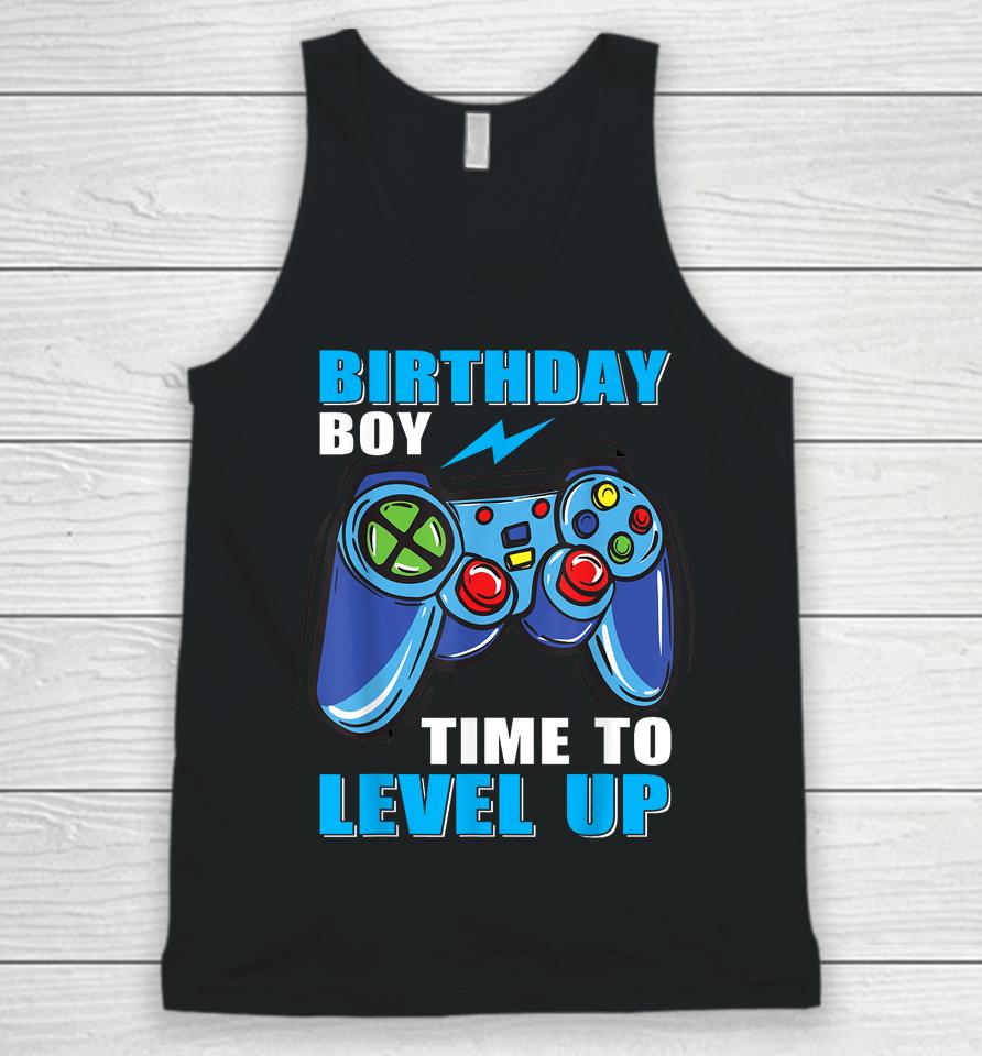 Birthday Boy Time To Level Up Video Game Boys Unisex Tank Top