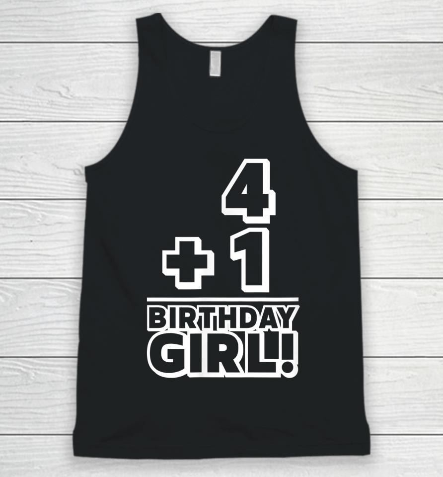Birthday Girl Fifth Bday Gift Five Year 5Th Birthday Unisex Tank Top