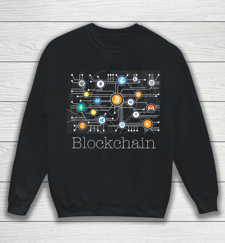 Bitcoin Btc Blockchain Cryptocurrency Sweatshirt