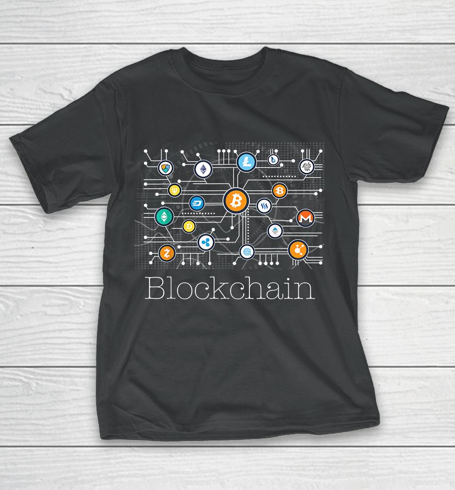 Bitcoin Btc Blockchain Cryptocurrency T-Shirt