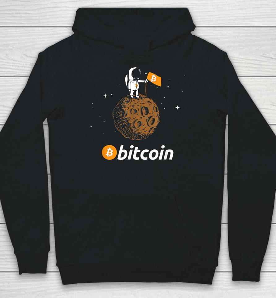 Bitcoin Btc Crypto To The Moon Astronaut Hoodie