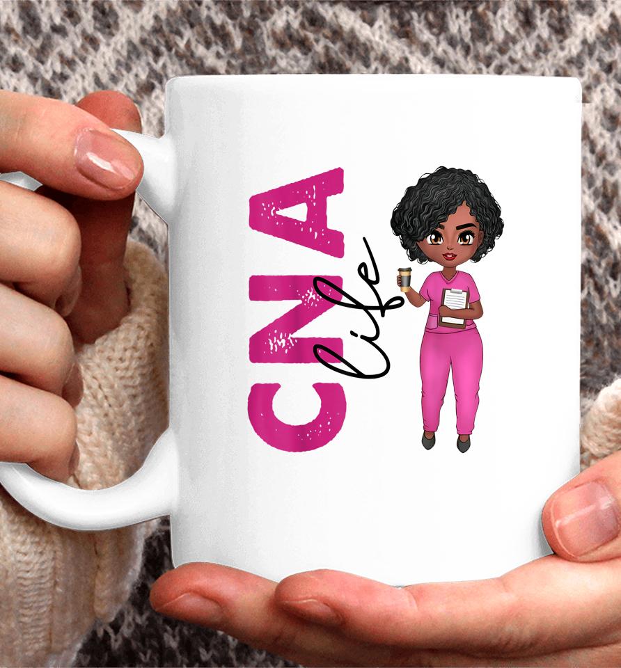 Black African American Cna Nurse T-Shirt Healthcare Worker Coffee Mug