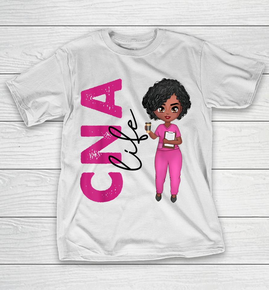 Black African American Cna Nurse T-Shirt Healthcare Worker T-Shirt