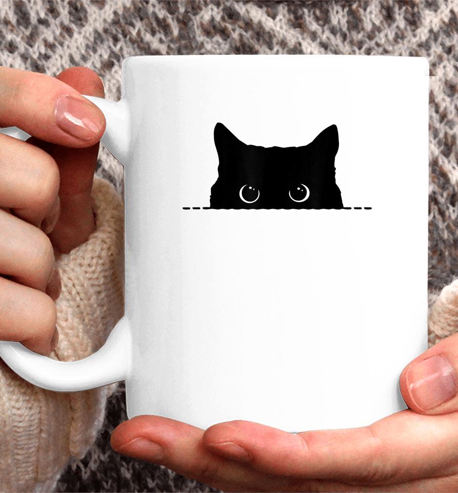 Black Cat Halloween Coffee Mug