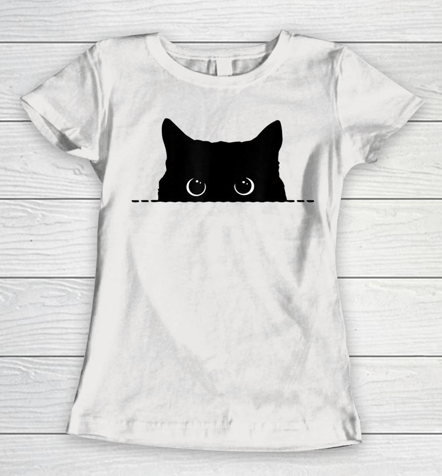 Black Cat Halloween Women T-Shirt