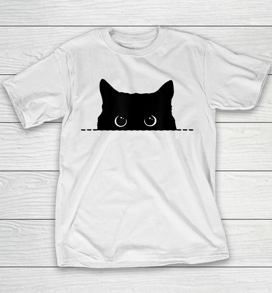 Black Cat Halloween Youth T-Shirt