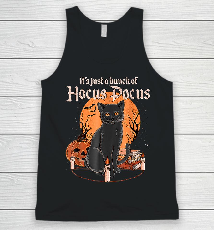 Black Cat Moon Funny Halloween Costume Bunch Of Hocus Pocus Unisex Tank Top