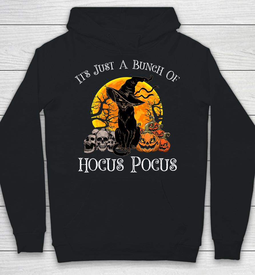 Black Cat Moon Funny Halloween Costume Bunch Of Hocus Pocus Hoodie