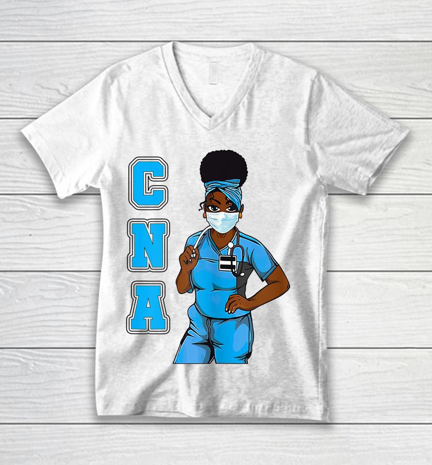 Black-Cna Magic Afro Girl Pride Unisex V-Neck T-Shirt