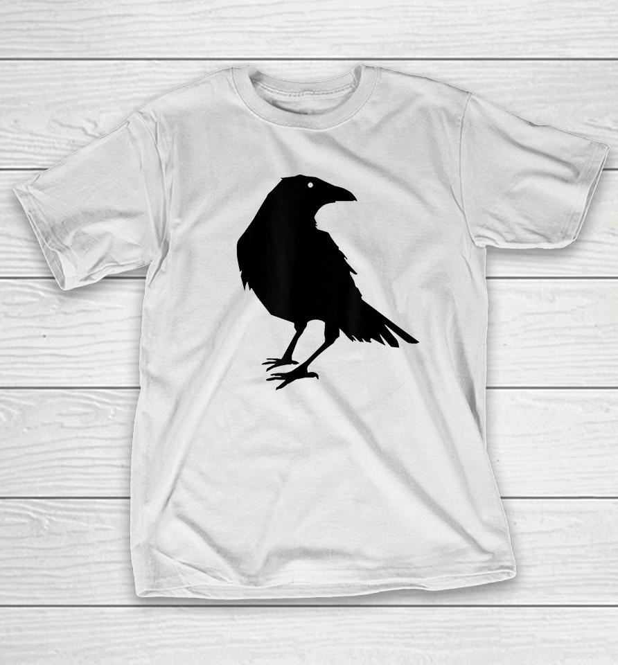Black Crow Raven Bird Silhouette T-Shirt