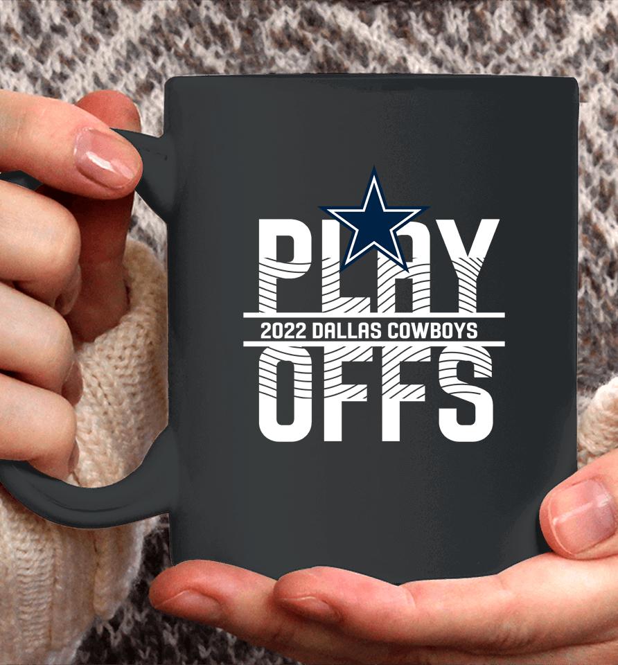 Black Dallas Cowboys Anthracite 2022 Nfl Playoffs Iconic Champion Coffee Mug