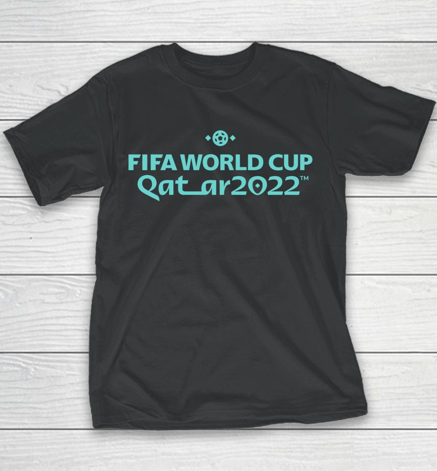 Black Fifa World Cup Qatar 2022 Mark Youth T-Shirt