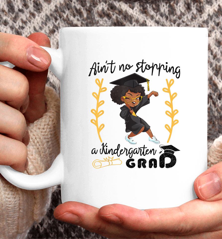 Black Girl Magic Graduate Kindergarten Graduation 2023 White Coffee Mug