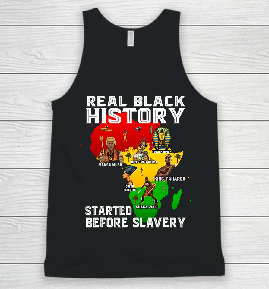 Black History Didn't Start Slavery African American Memories Unisex Tank Top