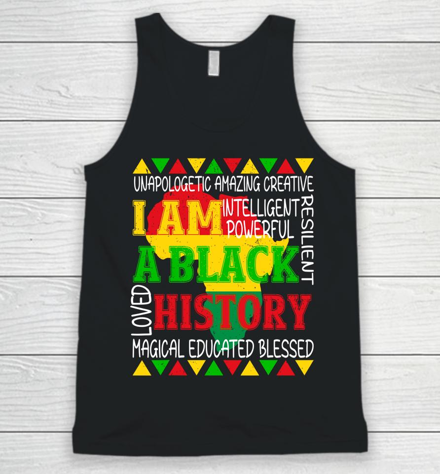 Black History Is American History Patriotic African American Unisex Tank Top
