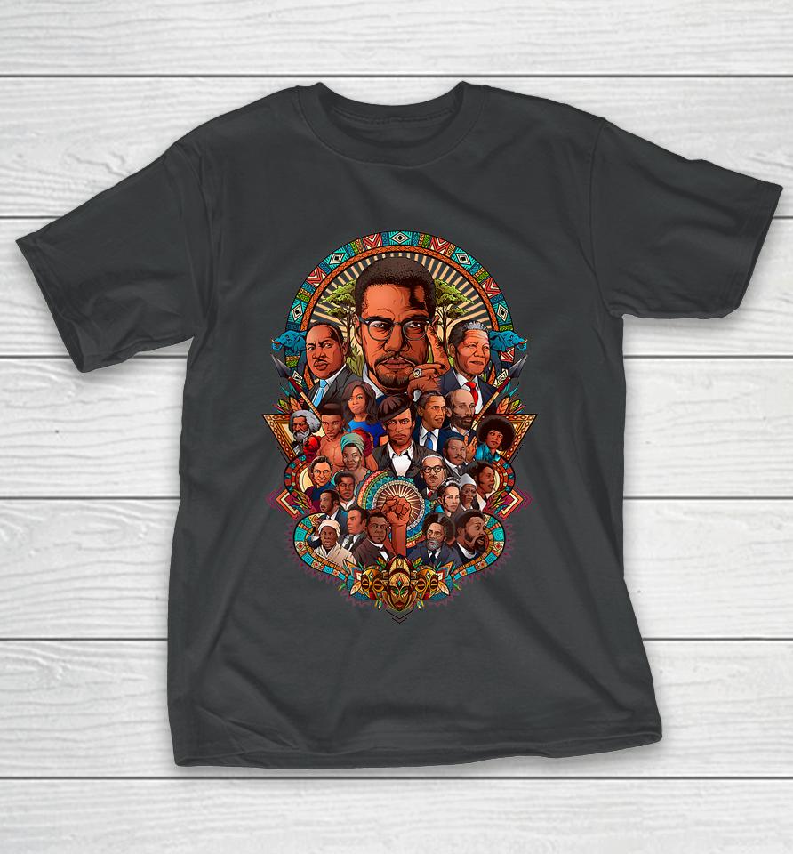 Black History Leaders Collage Inspirational African American T-Shirt