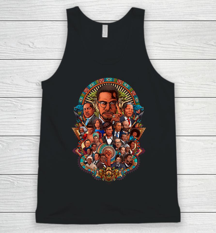Black History Leaders Collage Inspirational African American Unisex Tank Top