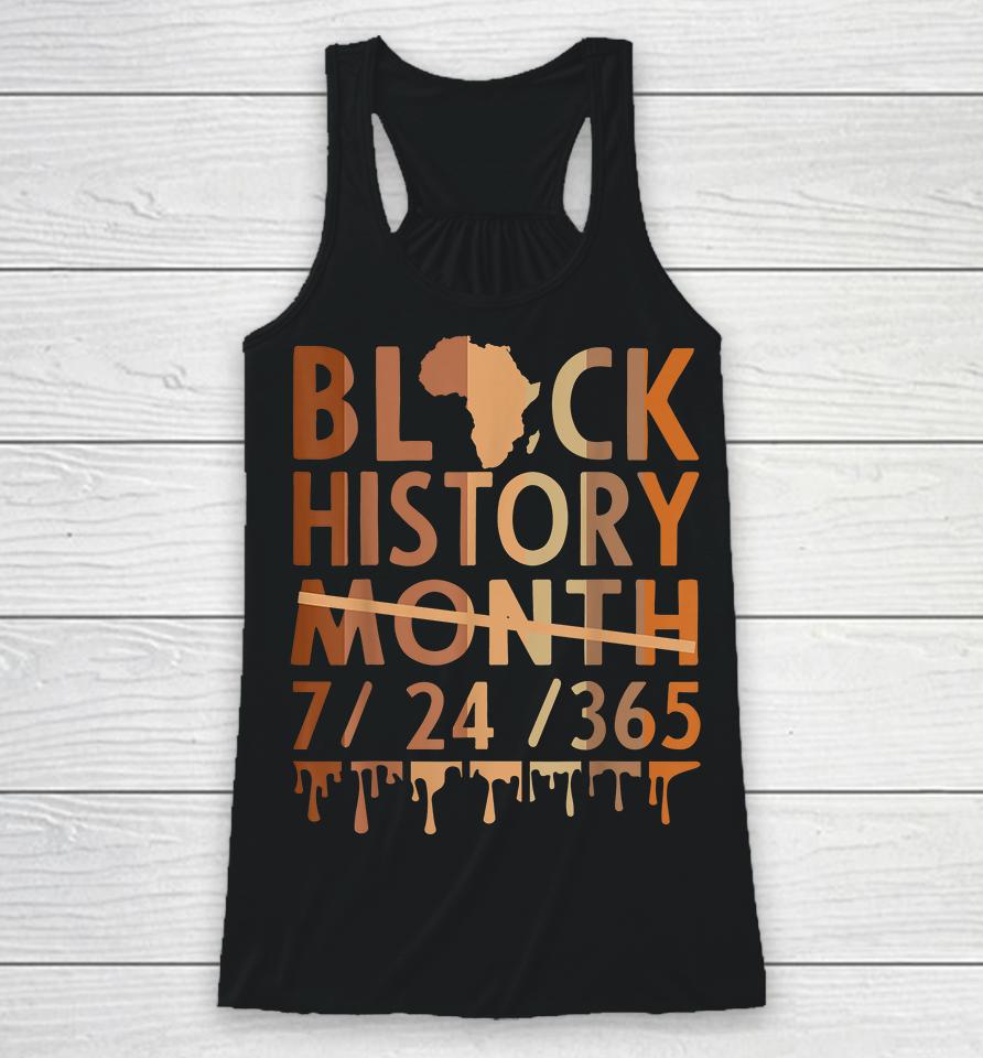 Black History Month 2022 Black History 365 Melanin Pride Racerback Tank