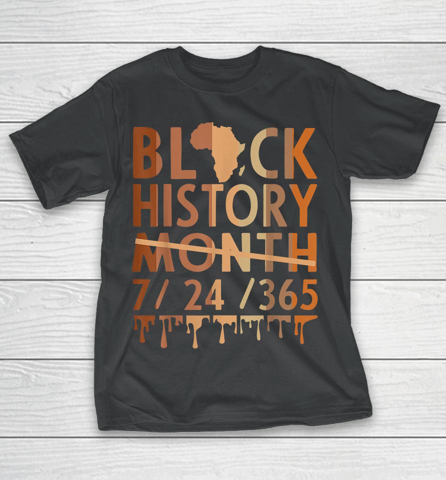 Black History Month 2022 Black History 365 Melanin Pride T-Shirt