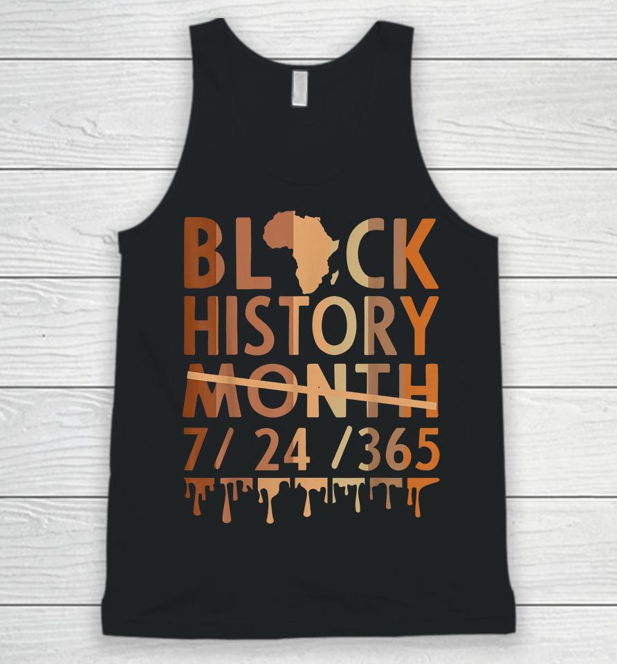 Black History Month 2022 Black History 365 Melanin Pride Unisex Tank Top