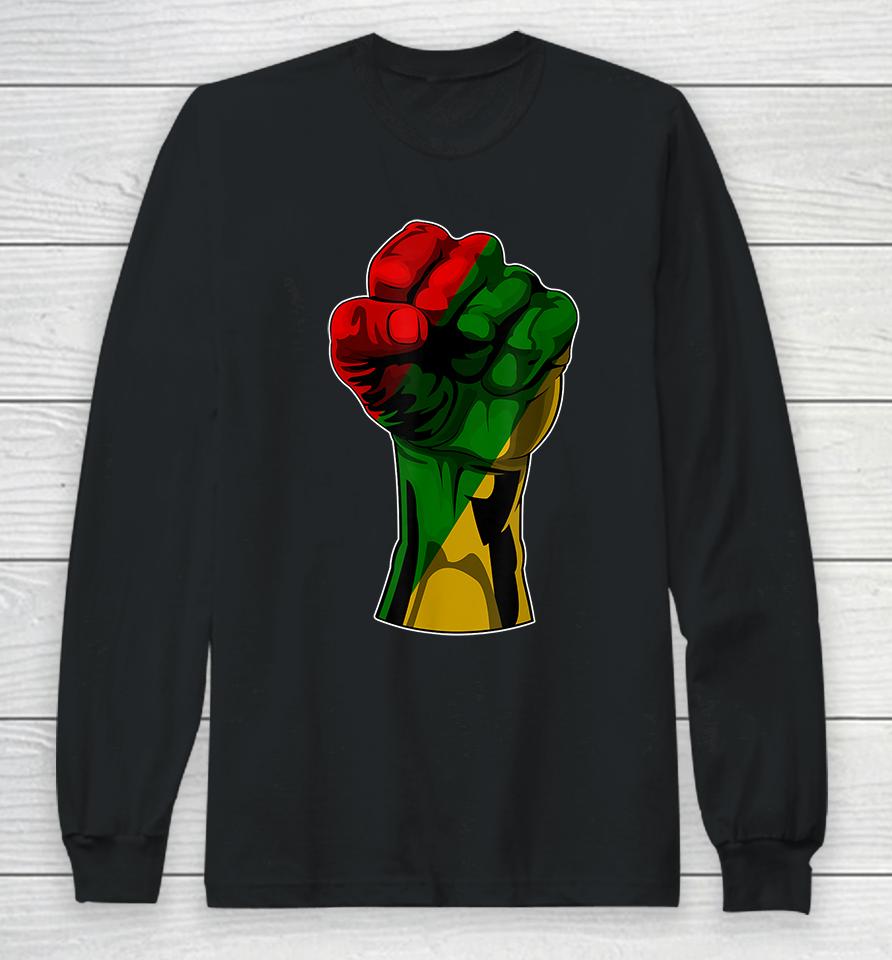 Black History Month Fist Gift Long Sleeve T-Shirt