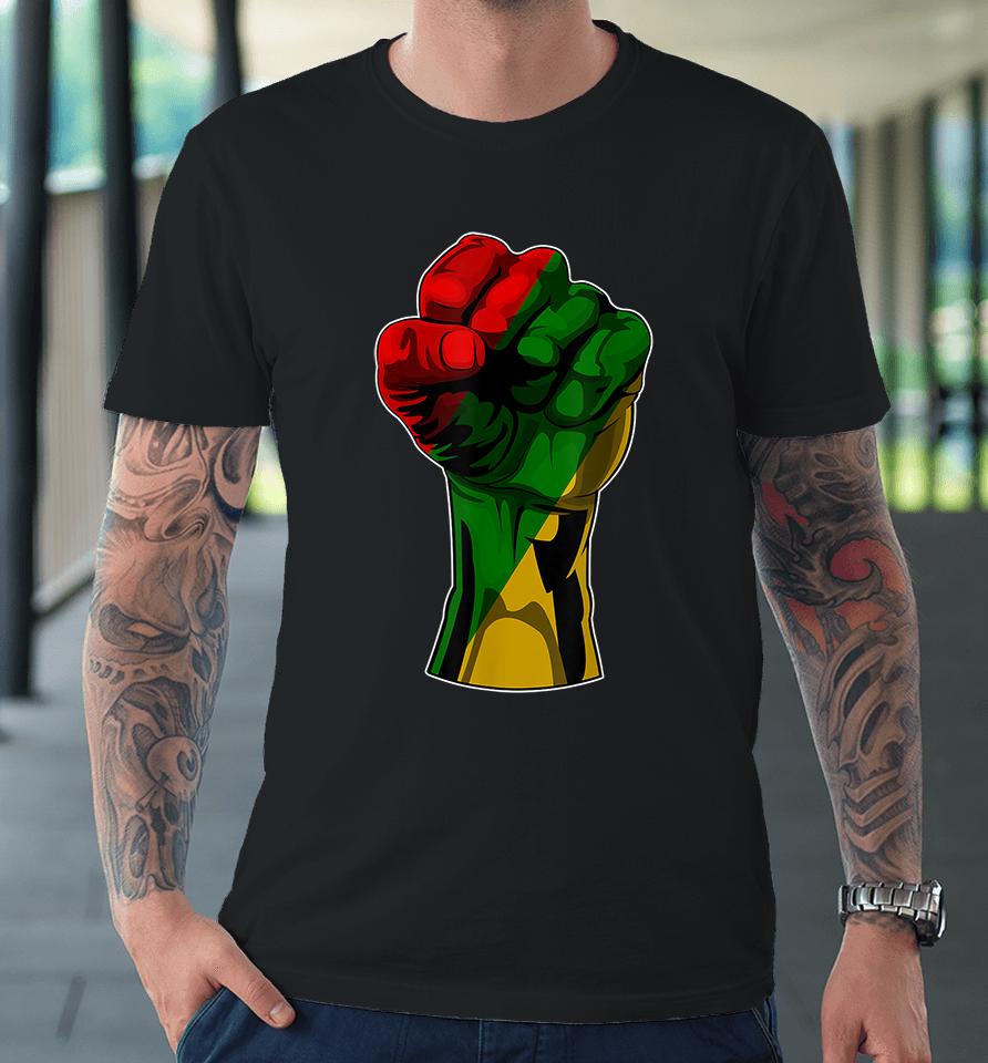 Black History Month Fist Gift Premium T-Shirt