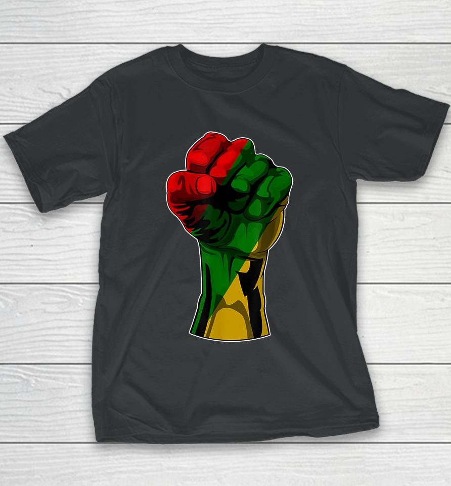 Black History Month Fist Gift Youth T-Shirt