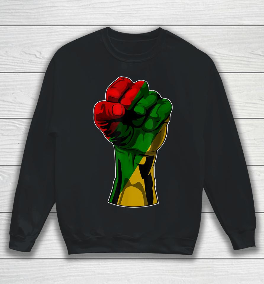 Black History Month Fist Sweatshirt