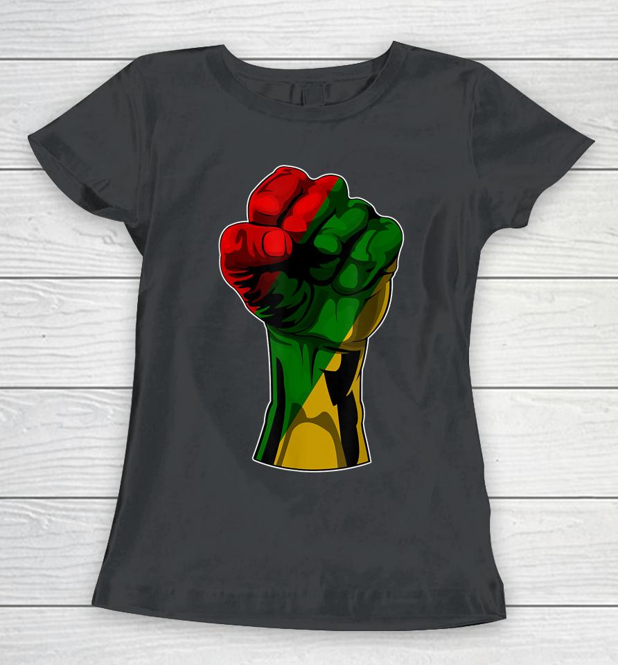 Black History Month Fist Women T-Shirt
