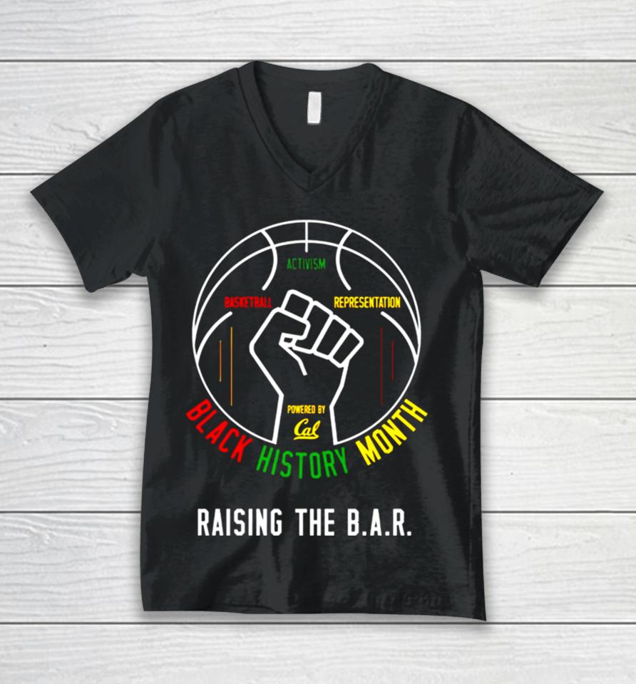 Black History Month Raising The B.a.r Unisex V-Neck T-Shirt