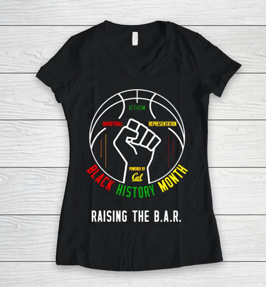 Black History Month Raising The B.a.r Women V-Neck T-Shirt
