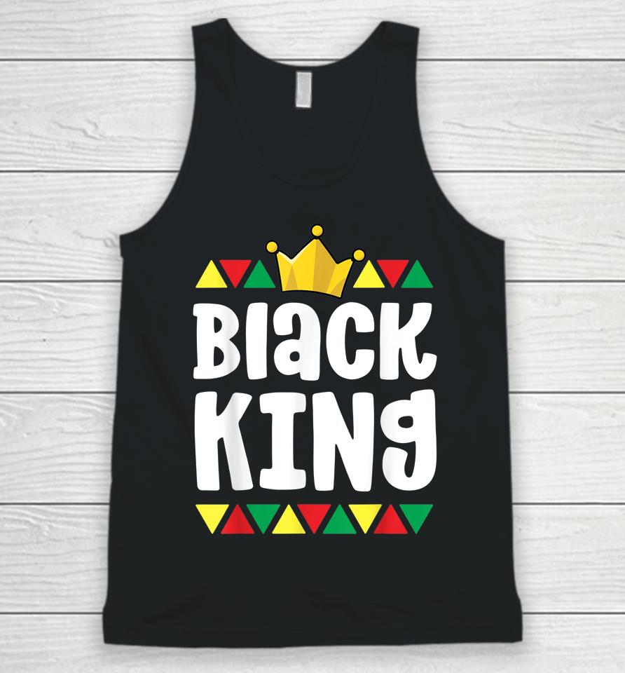 Black King African Pride Black History Month Unisex Tank Top