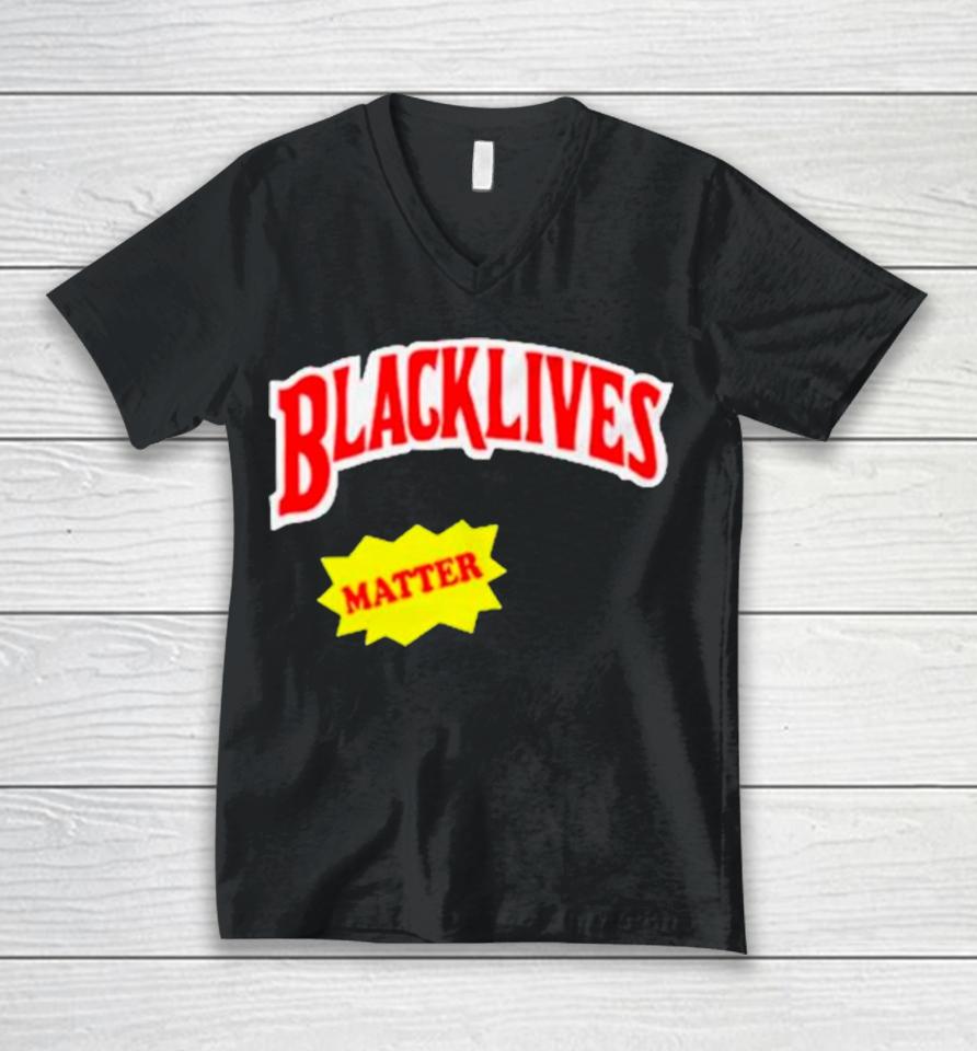 Black Lives Matter Backwoods Style Unisex V-Neck T-Shirt