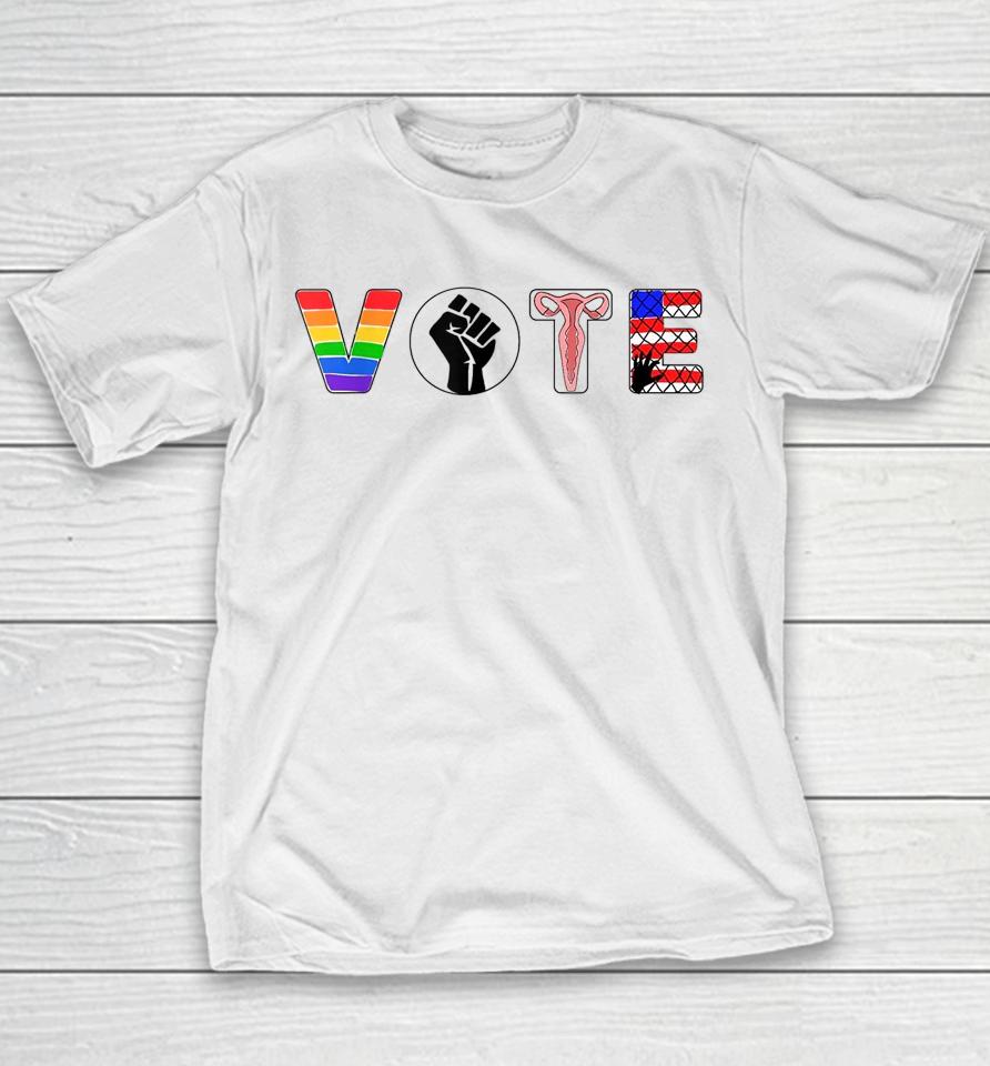 Black Lives Matter Vote Lgbt Gay Rights Feminist Equality Youth T-Shirt