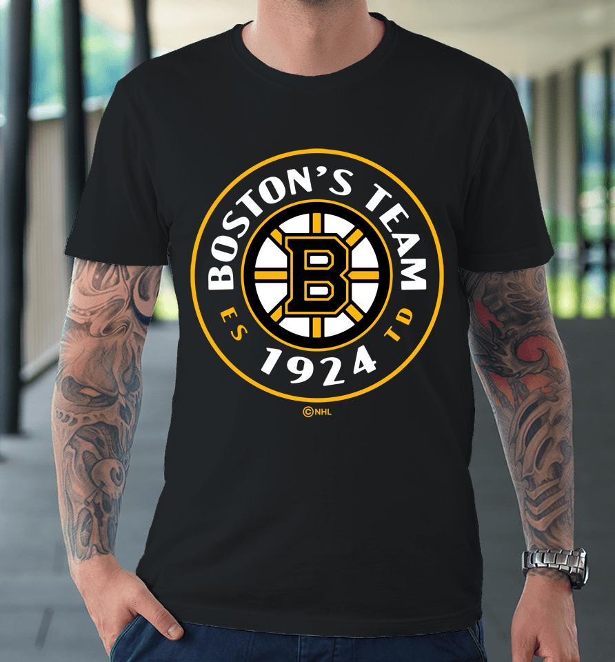 Black Men's Boston Bruins Fanatics Branded Represent Premium T-Shirt