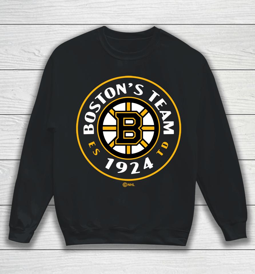 Black Men's Boston Bruins Fanatics Branded Represent Sweatshirt