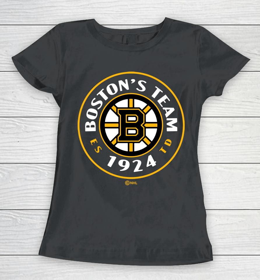 Black Men's Boston Bruins Fanatics Branded Represent Women T-Shirt