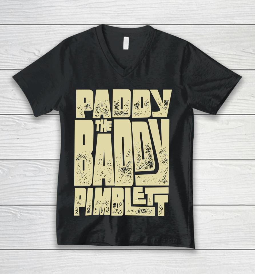 Black Men's Ufc Paddy The Baddy Pimblet Unisex V-Neck T-Shirt