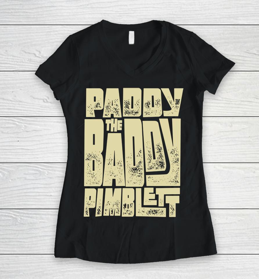 Black Men's Ufc Paddy The Baddy Pimblet Women V-Neck T-Shirt