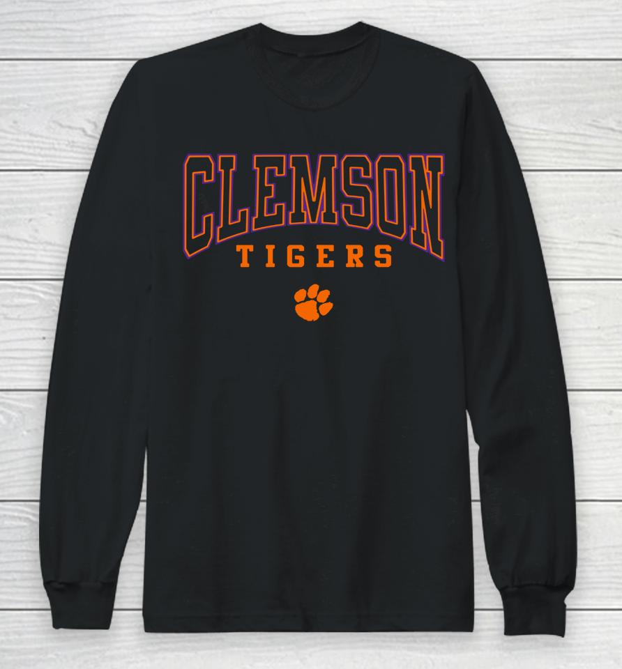 Black Ncaa Rally Colosseum Clemson Tigers Scholarship Fleece Long Sleeve T-Shirt