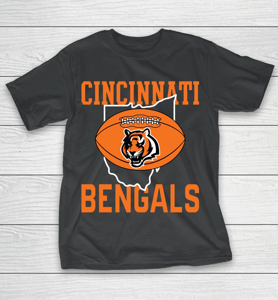 Black Nfl Homage Cincinnati Bengals Hyper Local T-Shirt