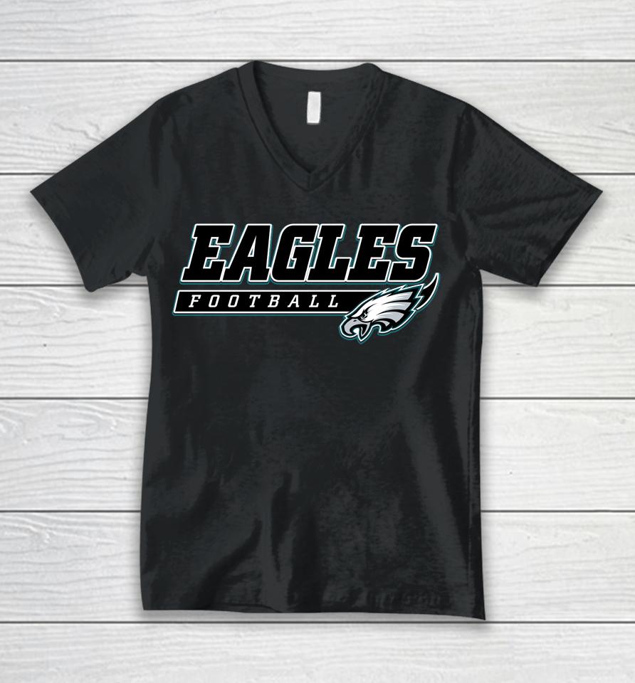 Black Philadelphia Eagles Football Take The Lead Unisex V-Neck T-Shirt