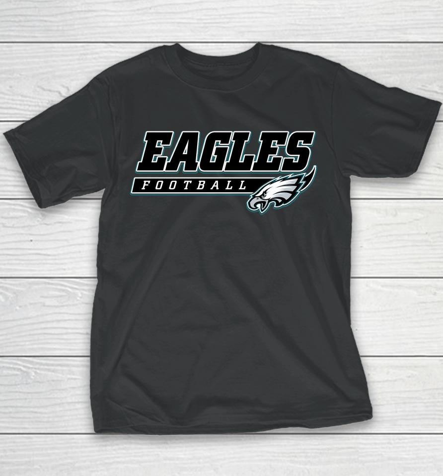 Black Philadelphia Eagles Football Take The Lead Youth T-Shirt