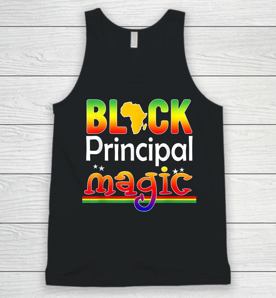 Black Principal Magic Teacher Black History Month Unisex Tank Top