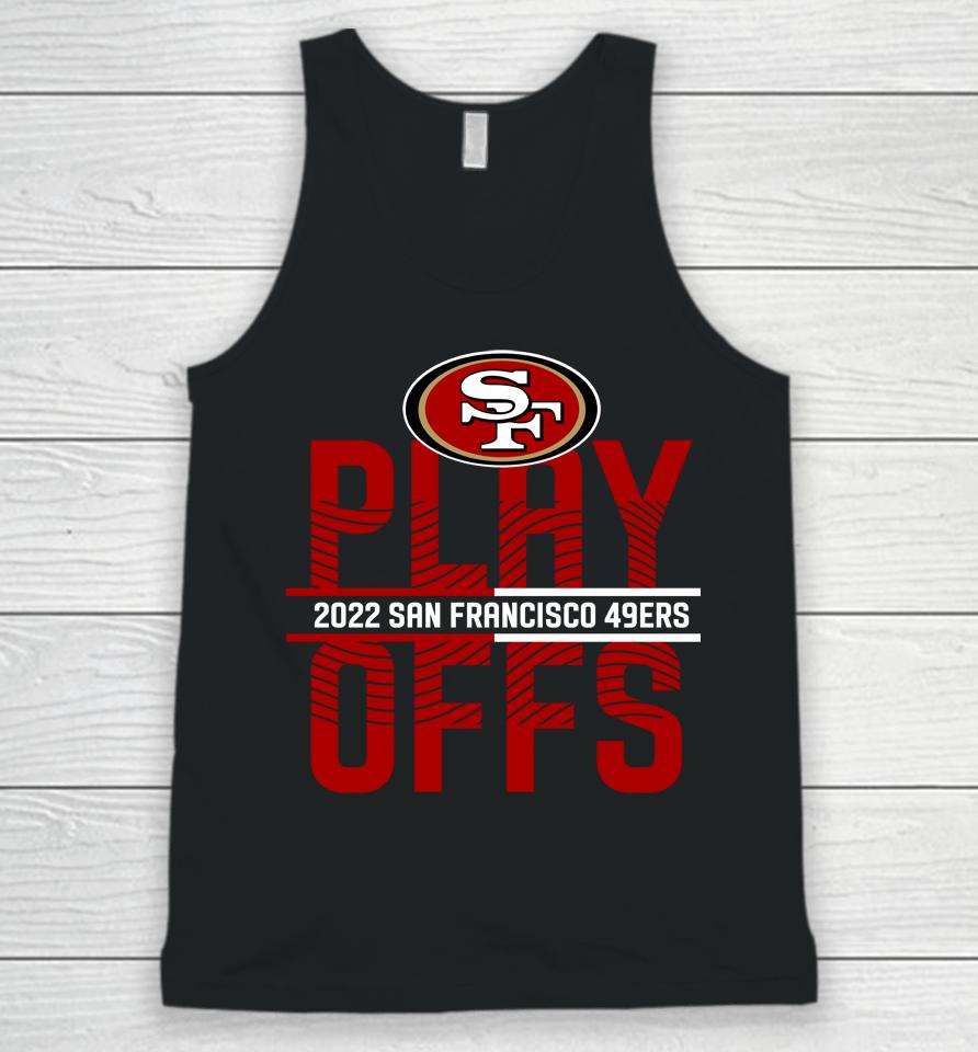 Black San Francisco 49Ers Playoffs Iconic Anthracite 2022 Nfl Unisex Tank Top