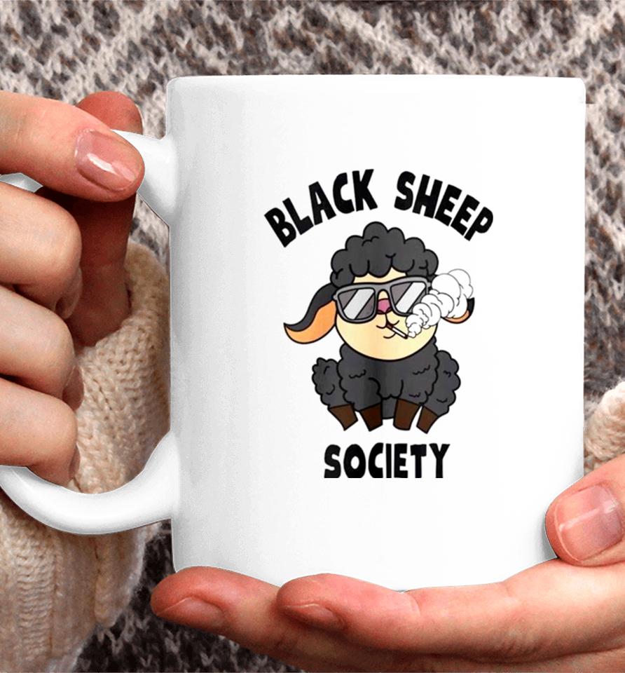 Black Sheep Society Smoking Coffee Mug