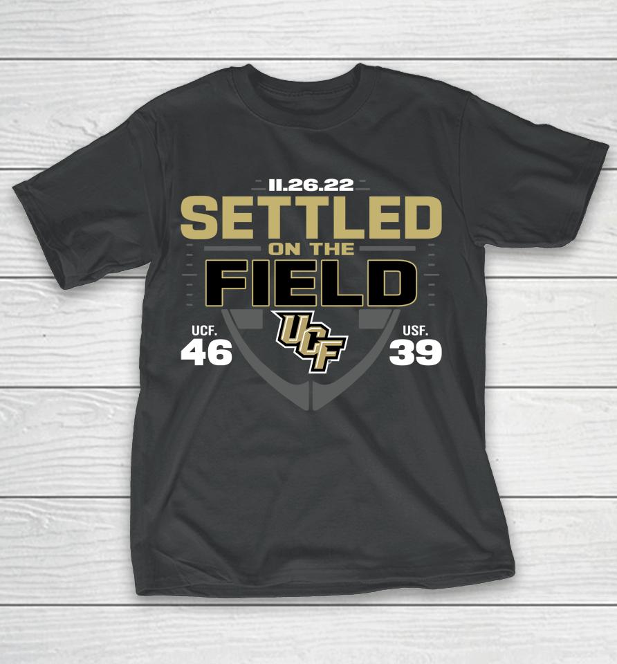 Black Ucf Knights Vs South Florida Bulls 2022 War On I-4 Score T-Shirt