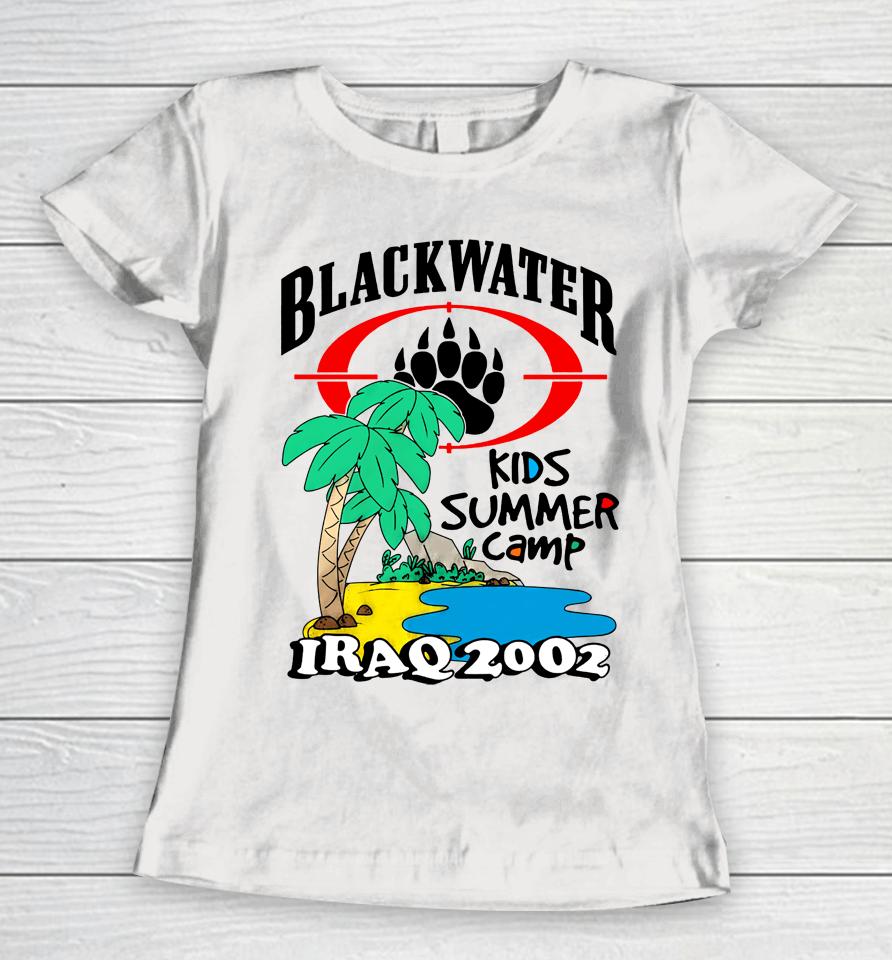 Black Water Kids Summer Camp Iraq 2002 Women T-Shirt